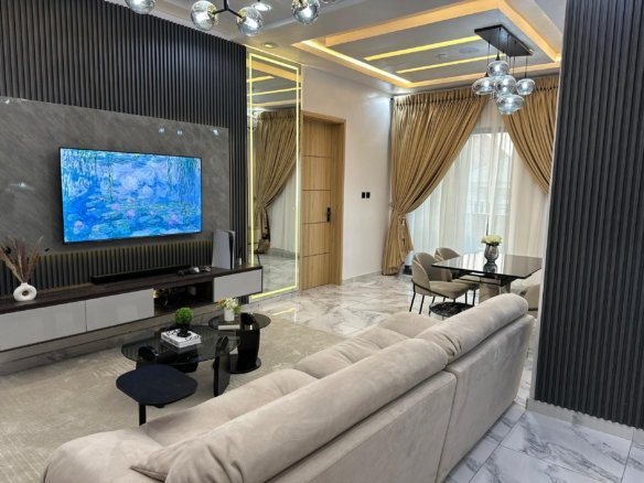 Luxe 2 Bedroom Shortlet Flat for Rent in Ikate, Lekki